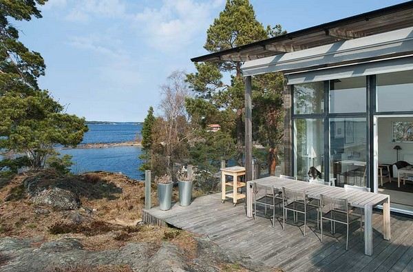 บ้านบนเกาะสตอกโฮล์มประเทศสวีเดน