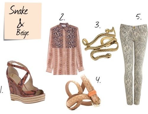 แฟชั่น ลายหนังงู ไฮโซ หรูหรา ดูดี มีคลาส