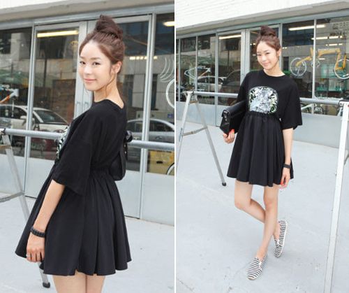 แฟชั่น เสื้อยืด พิมพ์ลายสัตว์ น่ารัก ๆ