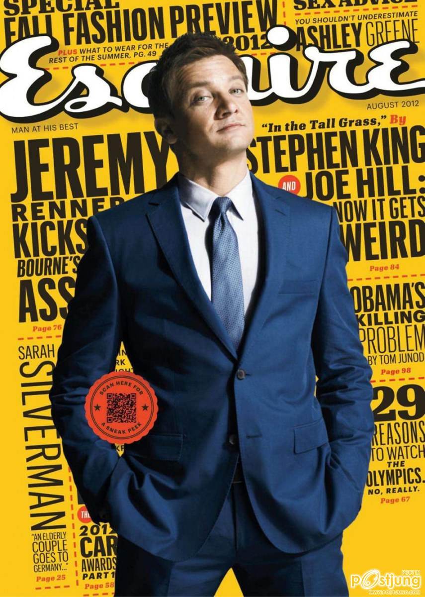 Jeremy renner @ Esquire US August 2012