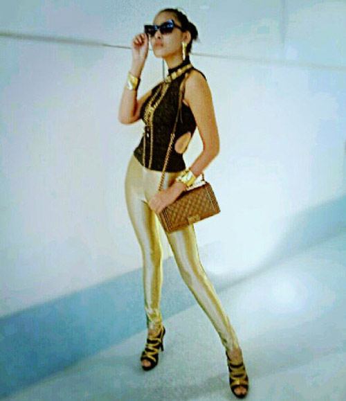 แฟชั่น Disco Pant กางเกงฟิตตึงเปรี๊ยะ สำหรับสาวหุ่นเซี๊ยะ