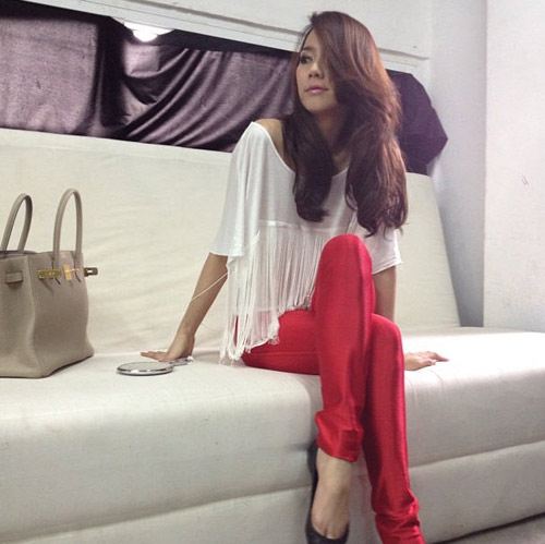 แฟชั่น Disco Pant กางเกงฟิตตึงเปรี๊ยะ สำหรับสาวหุ่นเซี๊ยะ