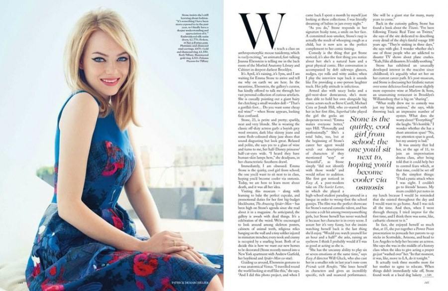Emma Stone @ Vogue UK August 2012