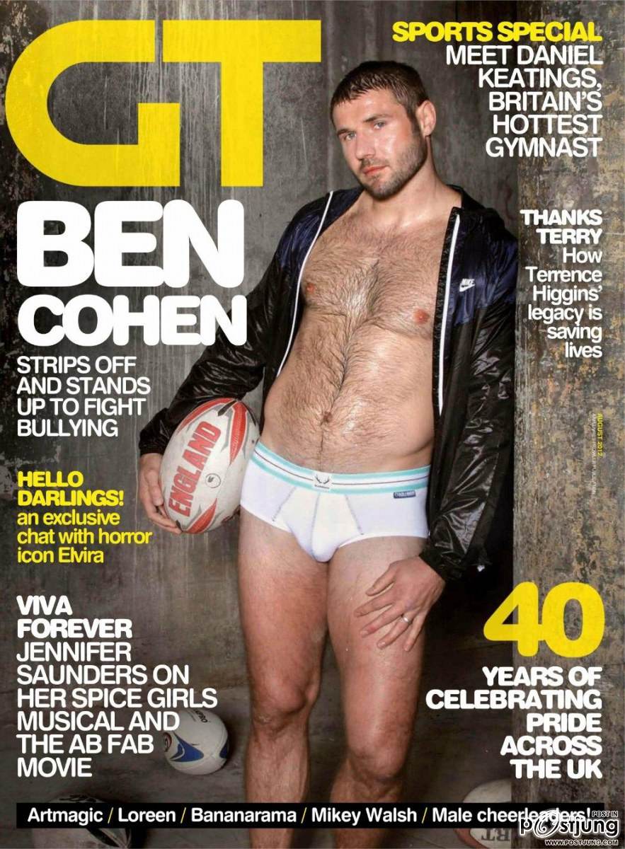 Ben Cohen @ Gay Times Magazine August 2012