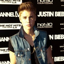 Justin Biever arrives at the Entertainment