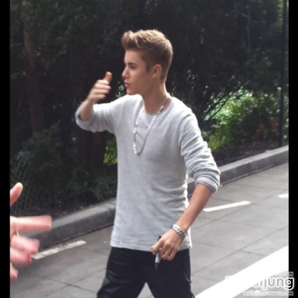 Justin Bieber Arrives At 'Australia's Got Talent' Studio In Melbourne