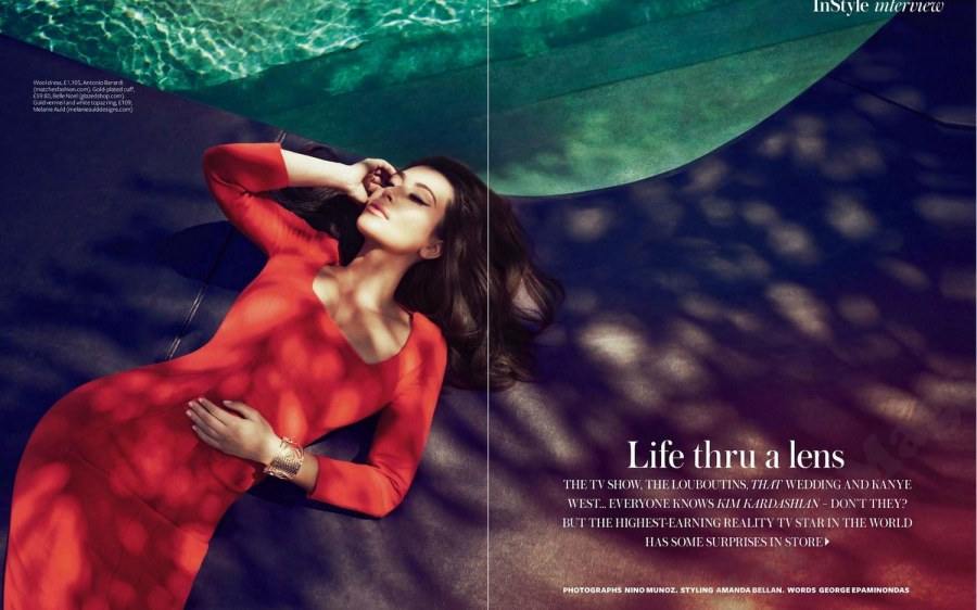 Kim kardashian @ InStyle UK August 2012