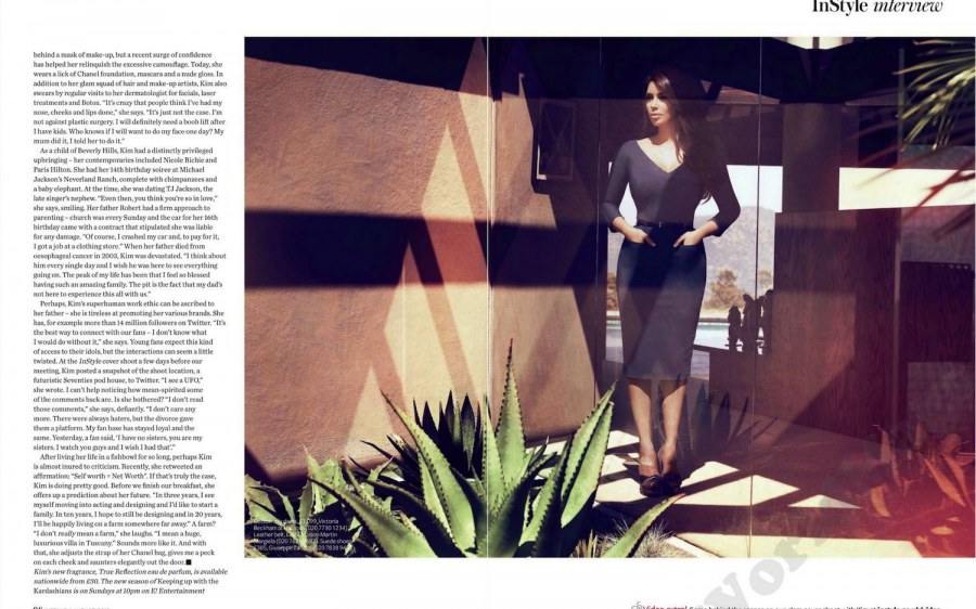 Kim kardashian @ InStyle UK August 2012