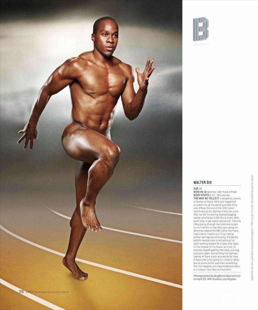 นักกีฬาโอลิมปิก เปลื้องผ้าถ่ายแบบสุดอาร์ตใน ESPN’s Body Issue July 2012