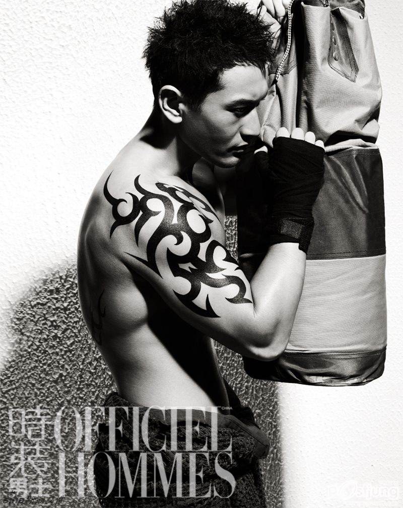 Huang Xiao Ming @ L’Officiel Hommes China no.286 July 2012