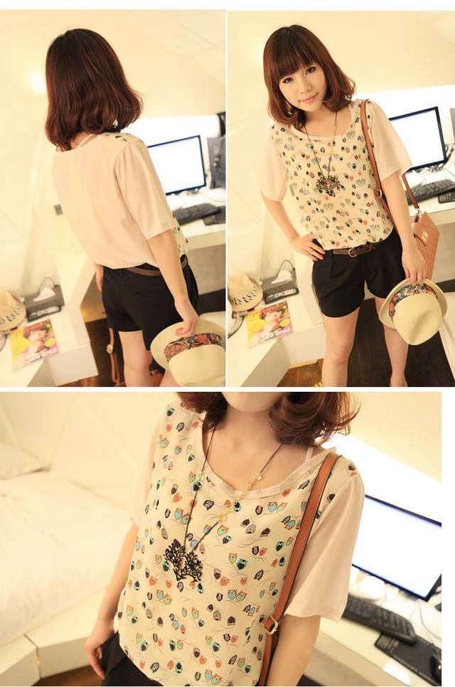 แฟชั่น ลาย นกฮูก น่ารัก น่าค้นหา