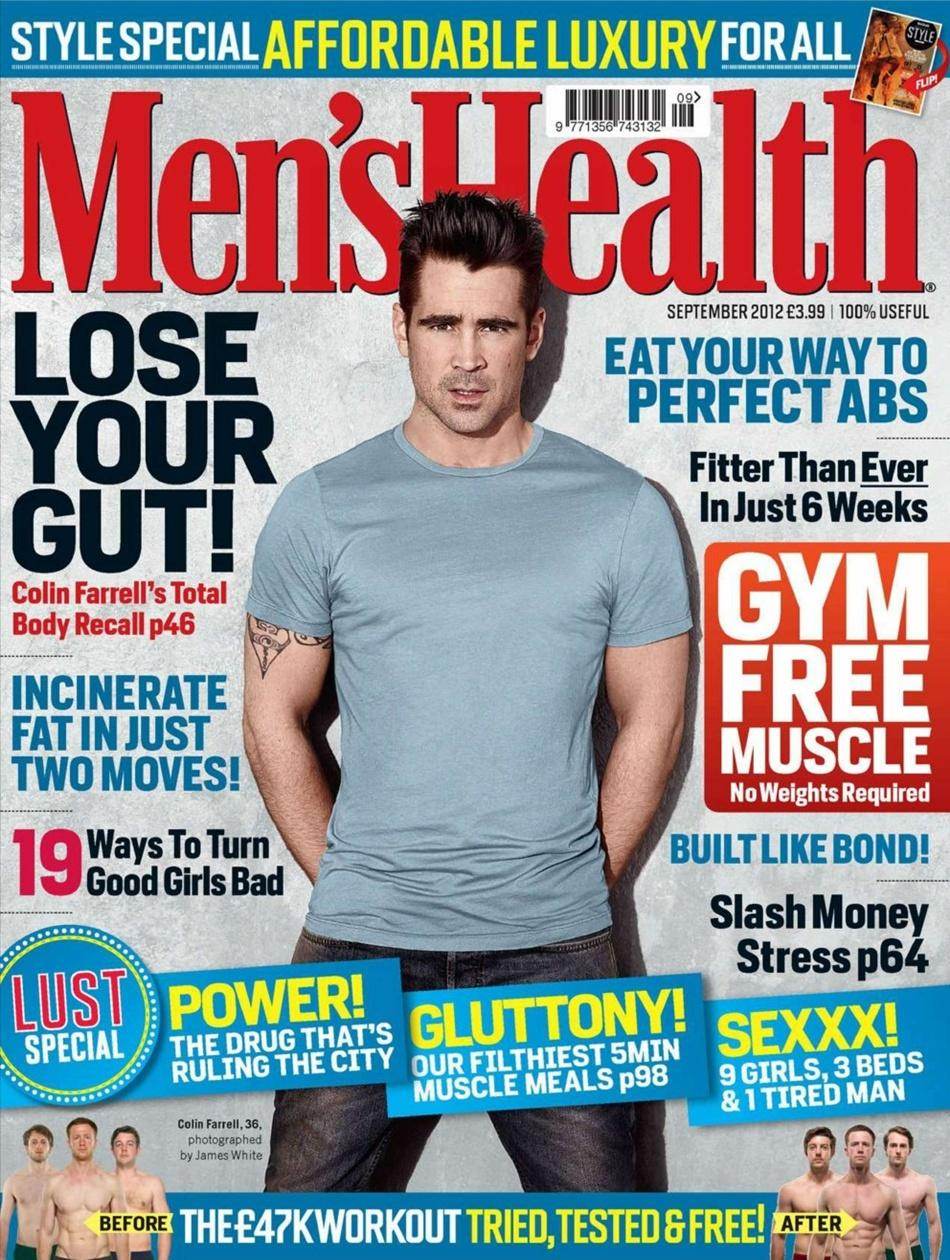 Colin Farrell @ Men's Health UK September 2012