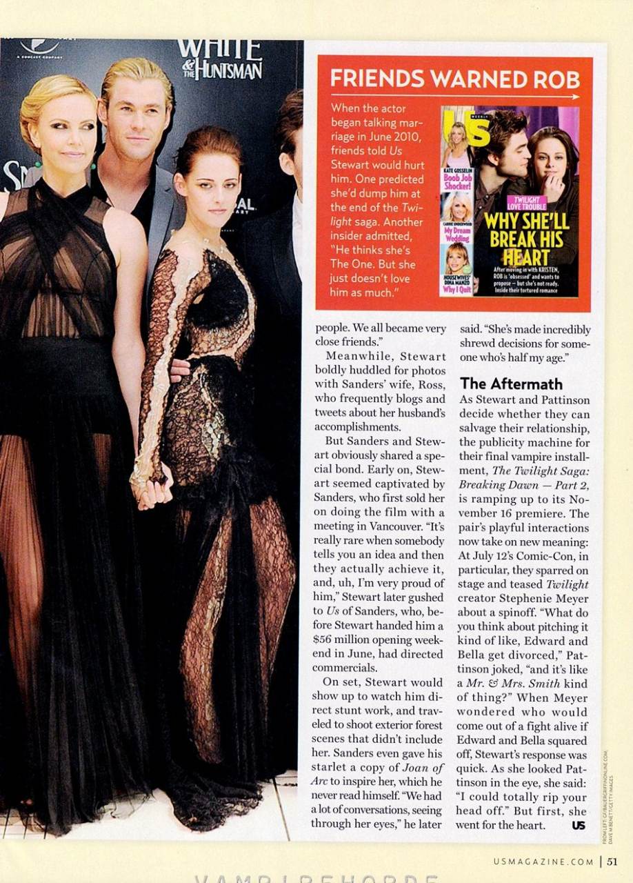 Kristen Stewart @ US Weekly issue 912 August 2012