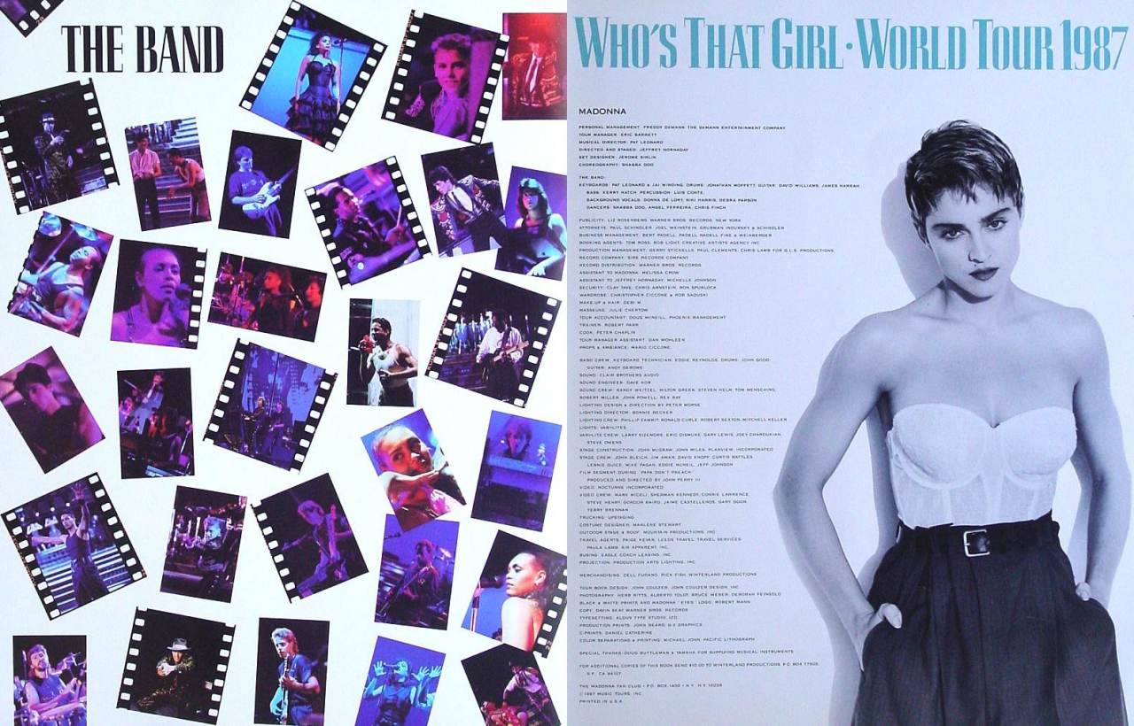 Madonna Who's That Girl Tour Book เลอค่าน่าสะสม