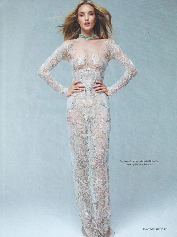 Rosie Huntington-Whiteley @ Elle UK September 2012