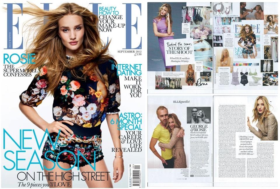 Rosie Huntington-Whiteley @ Elle UK September 2012
