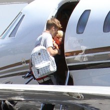 Justin Bieber Takes Flight With His Family