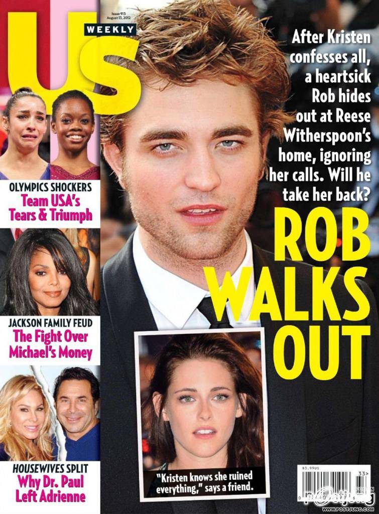 Robert Pattinson @ Us Weekly issue 913 August 2012