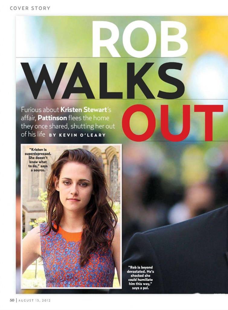 Robert Pattinson @ Us Weekly issue 913 August 2012