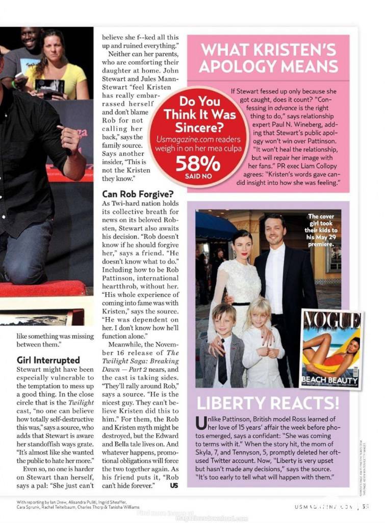 Robert Pattinson @ Us Weekly issue 913 August 2012