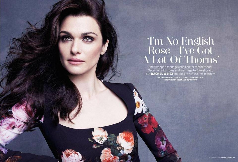 Rachel Weisz @ Marie Claire UK September 2012
