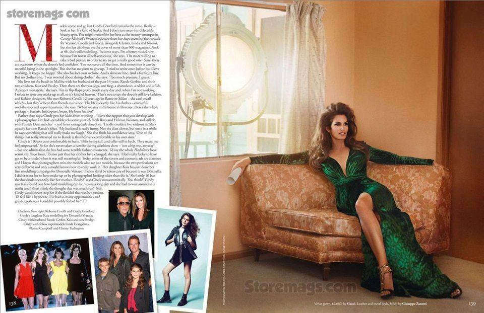 Cindy Crawford @ Tatler UK September 2012
