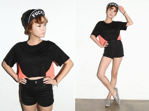 แฟชั่น เสื้อเอวลอย น่ารักน่าหยิก