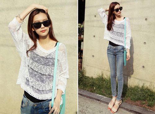 แฟชั่น เสื้อเอวลอย น่ารักน่าหยิก