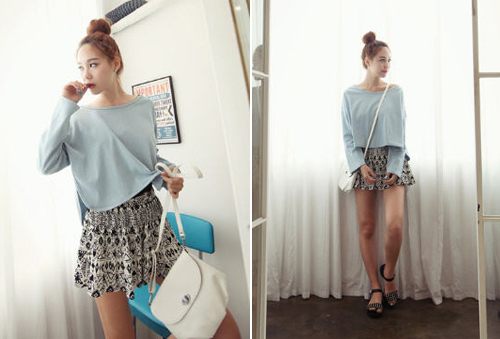 แฟชั่น เสื้อเอวลอย น่ารักน่าหยิก