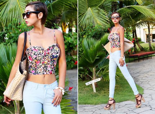 แฟชั่น เสื้อเอวลอย น่ารักน่าหยิก