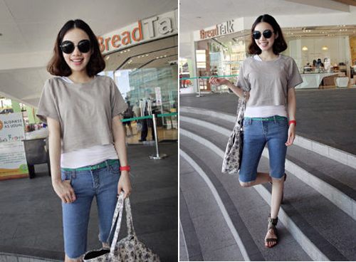 แฟชั่น เสื้อเอวลอย น่ารักน่าหยิก