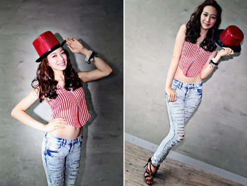 แฟชั่น เสื้อเอวลอย น่ารักน่าหยิก