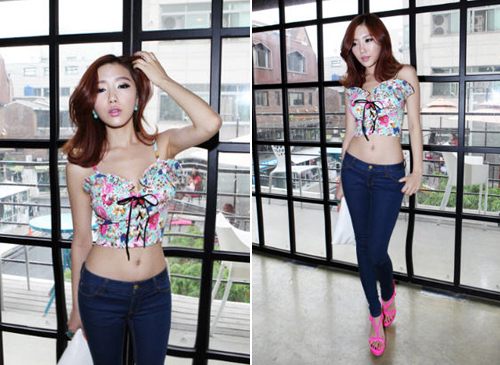 แฟชั่น เสื้อเอวลอย น่ารักน่าหยิก