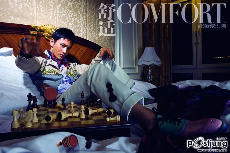 Huang Xiaoming @ Comfort magazine April 2012