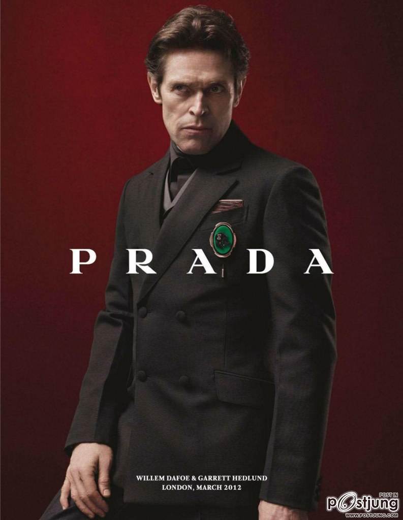 Gary Oldman, Jamie Bell, Garrett Hedlund & Willem Dafoe @ Prada F/W 2012 Menswear Campaign