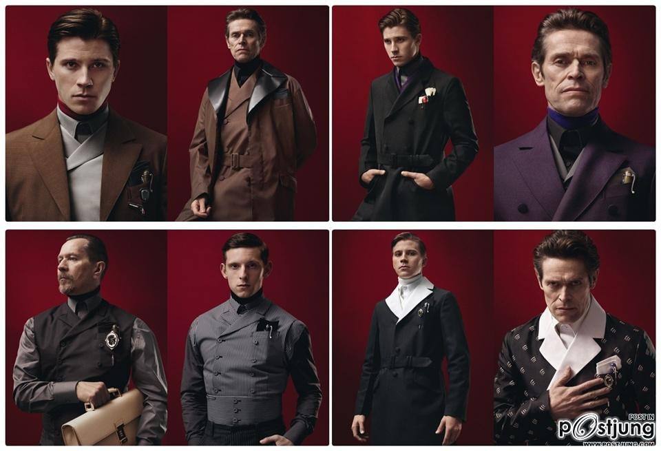 Gary Oldman, Jamie Bell, Garrett Hedlund & Willem Dafoe @ Prada F/W 2012  Menswear Campaign