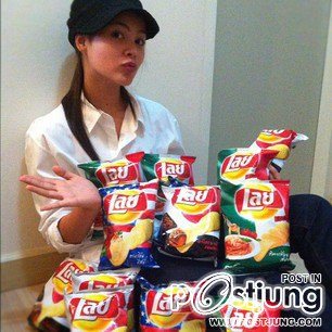 Instagram  ดารา& Lays