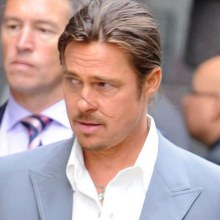 Brad Pitt: Ponytail for 'The Counselor' 4/8/55