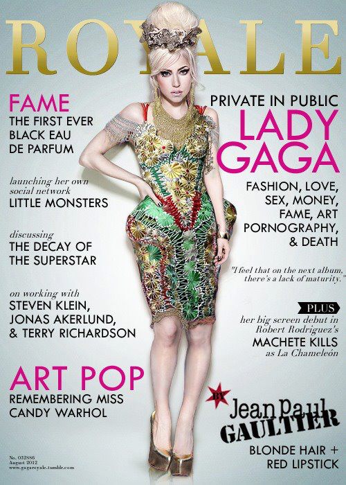 Gaga บน ปก Royale