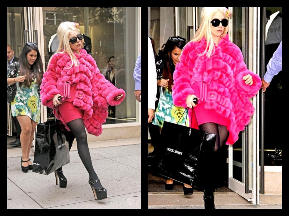 Gaga spotted shopping