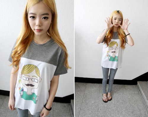 แฟชั่น เสื้อลายหนวด เก๋ มาแรง