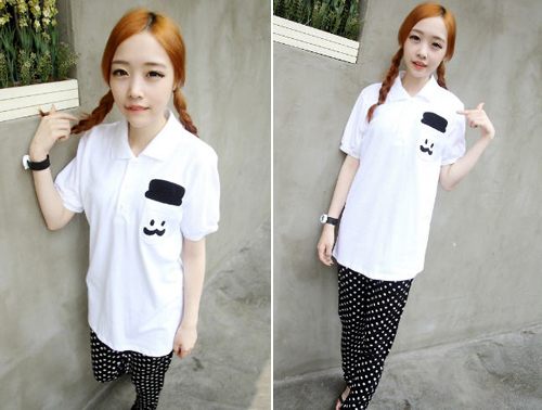 แฟชั่น เสื้อลายหนวด เก๋ มาแรง