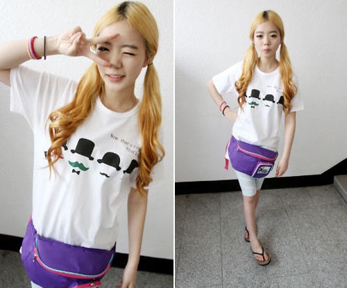 แฟชั่น เสื้อลายหนวด เก๋ มาแรง