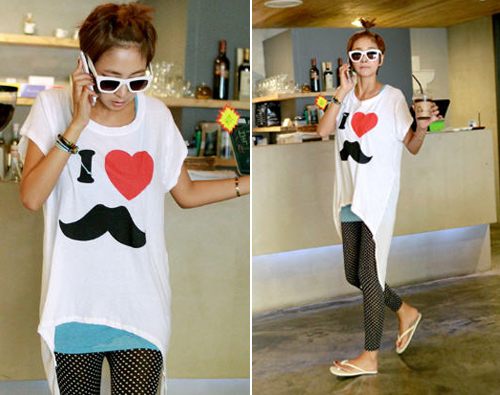 แฟชั่น เสื้อลายหนวด เก๋ มาแรง