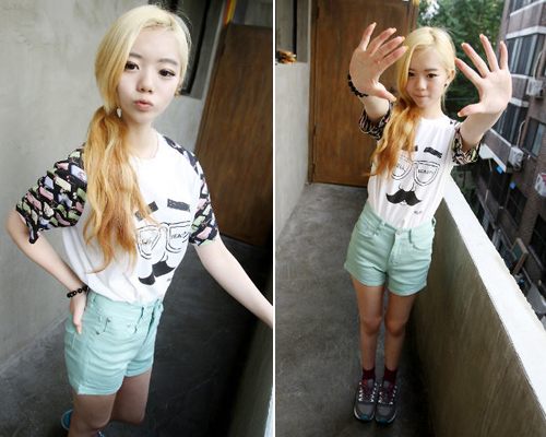 แฟชั่น เสื้อลายหนวด เก๋ มาแรง