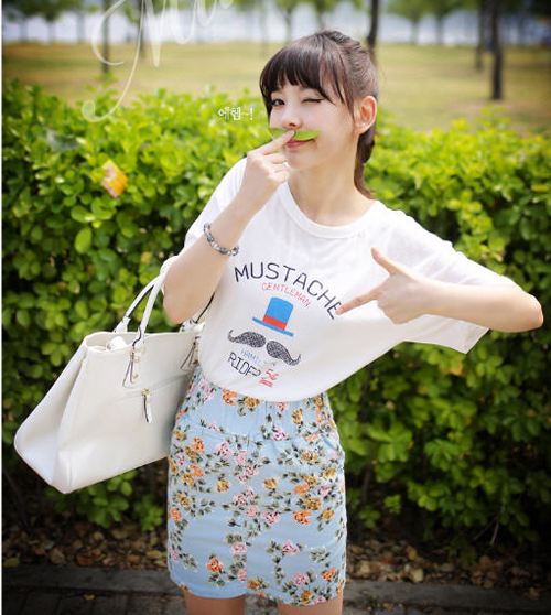 แฟชั่น เสื้อลายหนวด เก๋ มาแรง