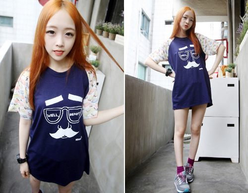 แฟชั่น เสื้อลายหนวด เก๋ มาแรง