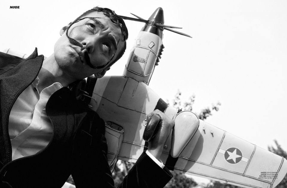 Hu Bing @ L’OFFICIEL HOMMES China August 2012