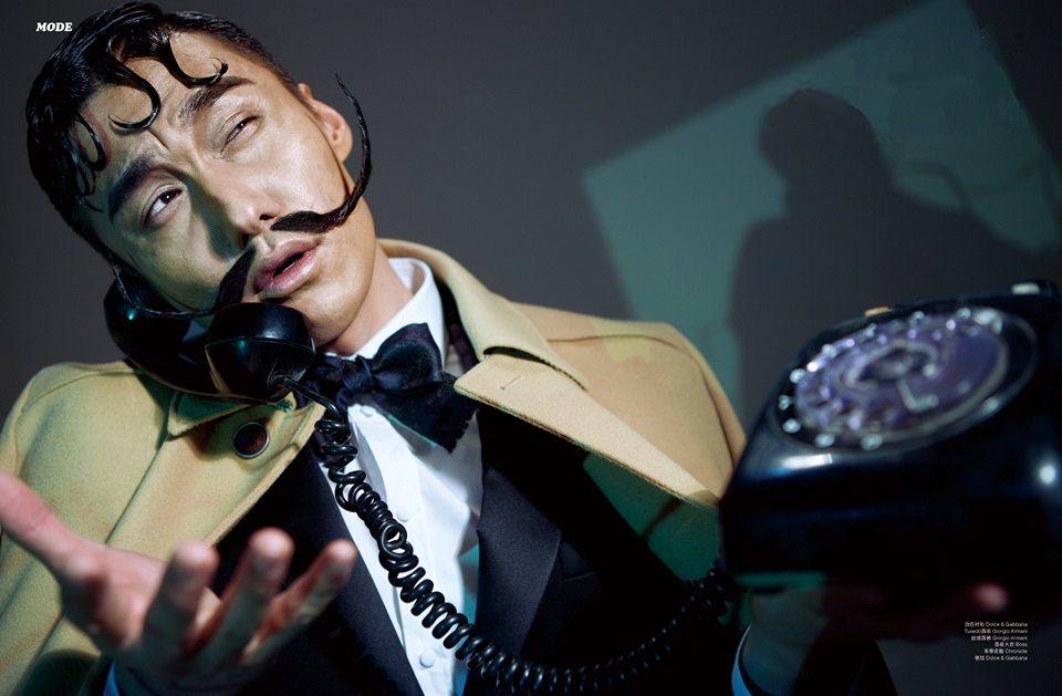 Hu Bing @ L’OFFICIEL HOMMES China August 2012