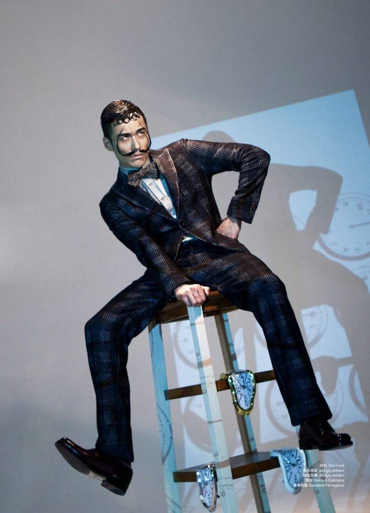 Hu Bing @ L’OFFICIEL HOMMES China August 2012